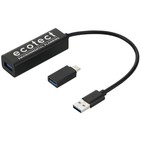 Aluminum 4-Port USB 3.0 Hub with Type C Adapter 10