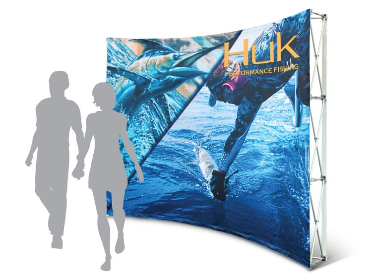 10x8 Curved Pop-Up Wall Display 1