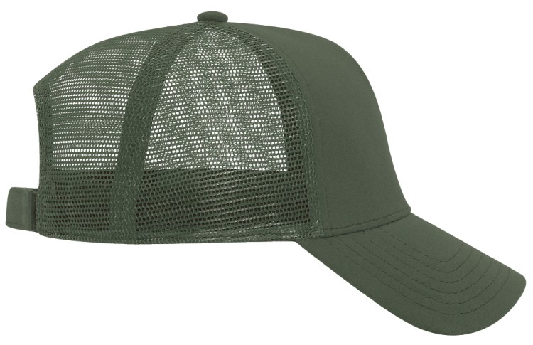 OTTO CAP® 5 Panel Mid Profile Mesh Back Trucker Hat 27