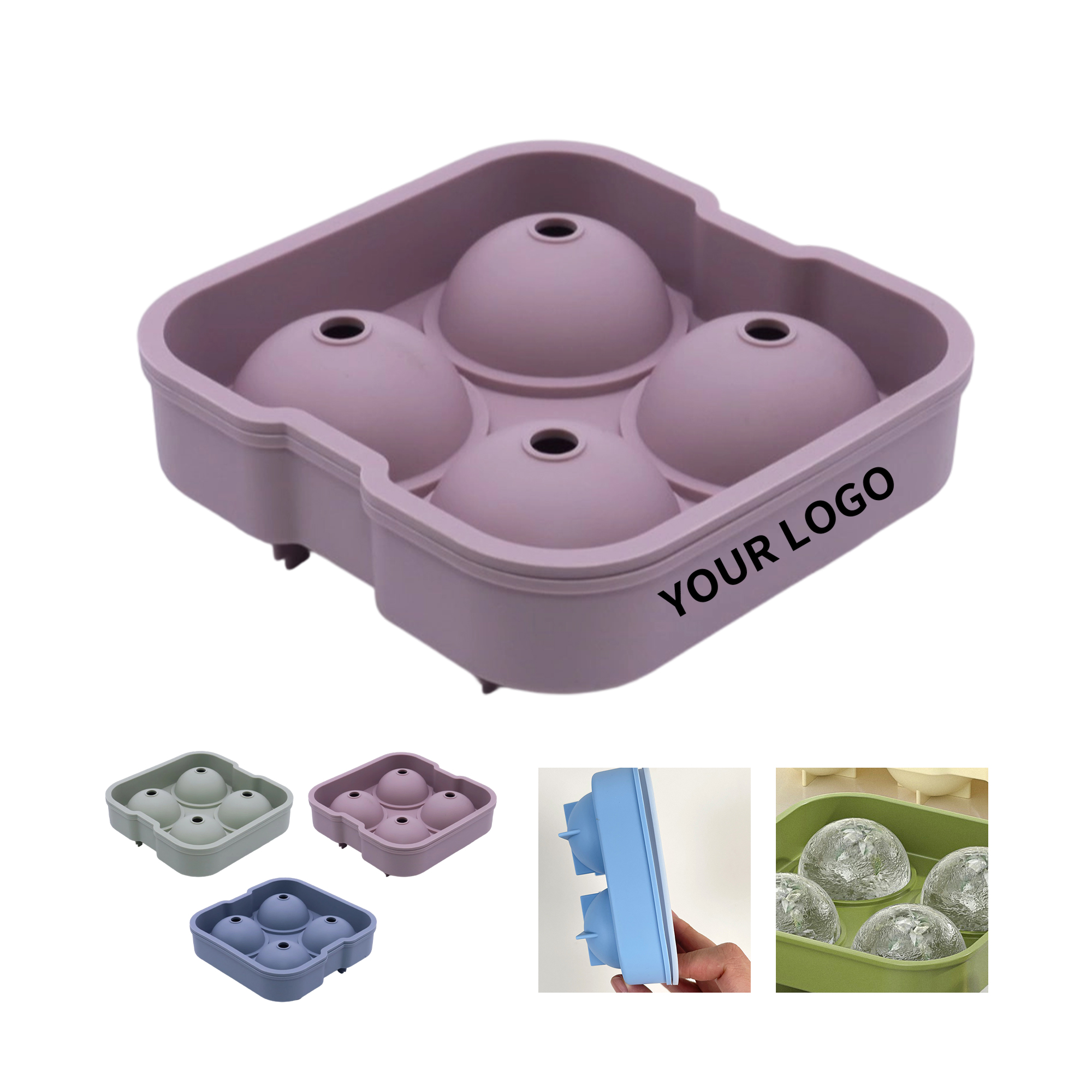 Food Grade Silicone Ice Ball Mold Flexible Design 2