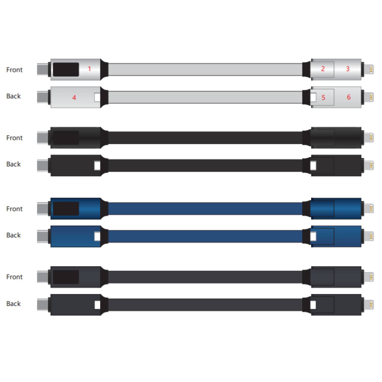 3-in-1 Magnetic Charging Cable with LED Screen 2