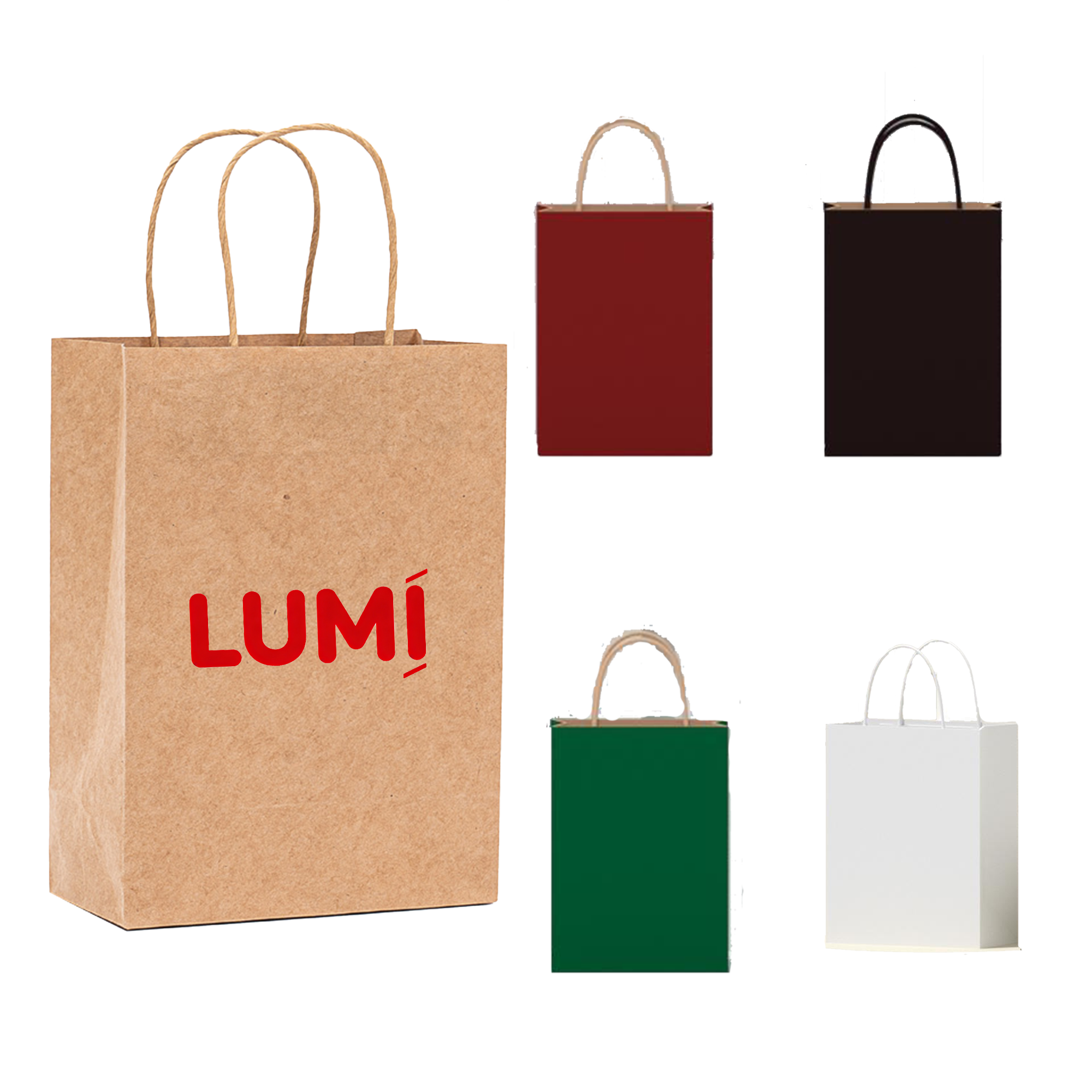 Small Kraft Paper Bag With Handles 2