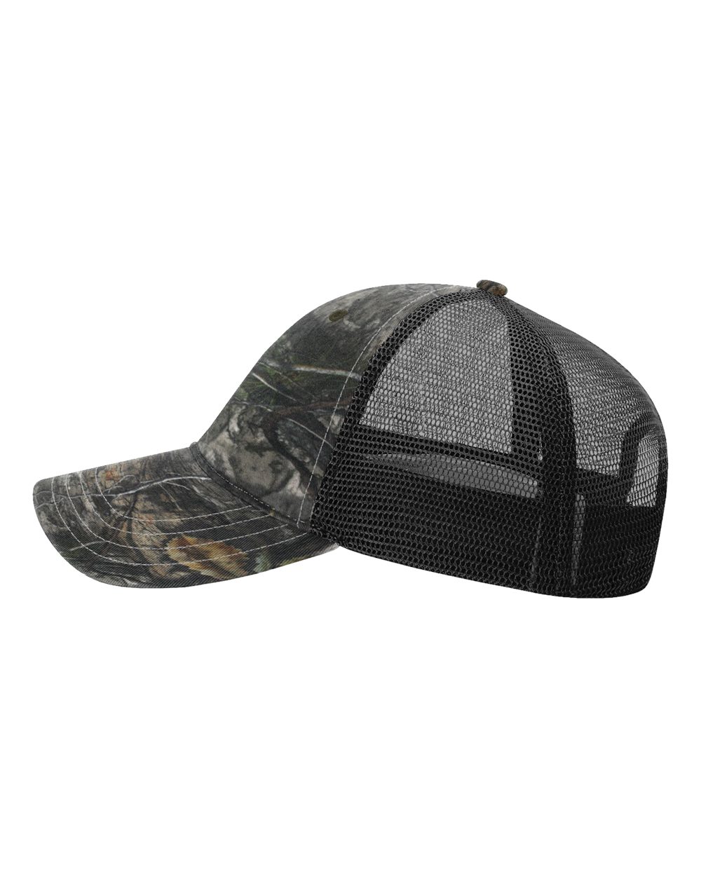 Garment Washed Printed Trucker Cap - 111P 37
