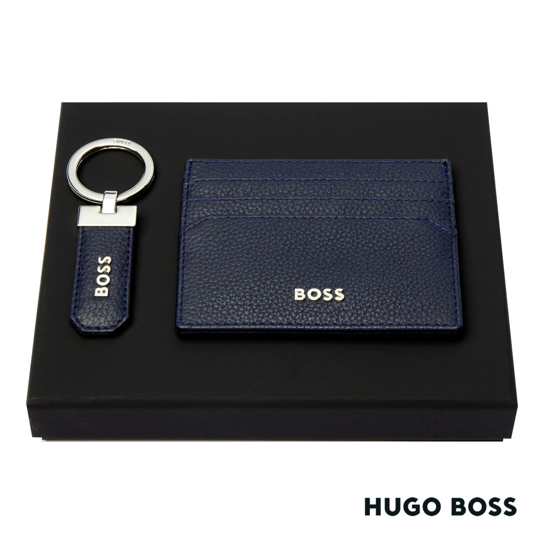 Hugo Boss® Classic Grained Key Ring & Card Holder Set 1