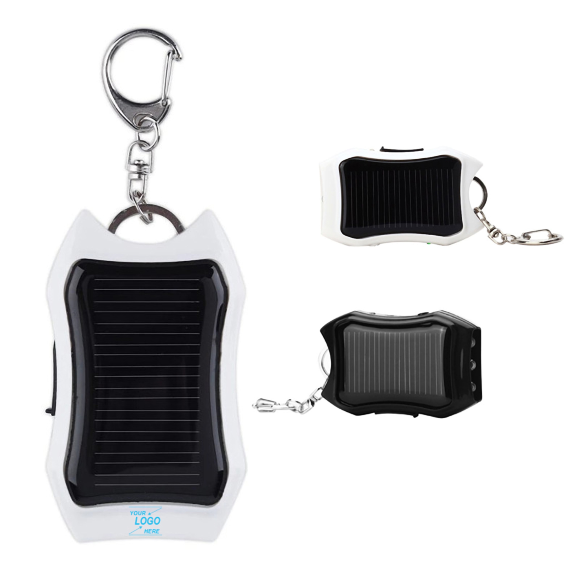 Portable 1200mAh Solar Power Bank w/Keychain