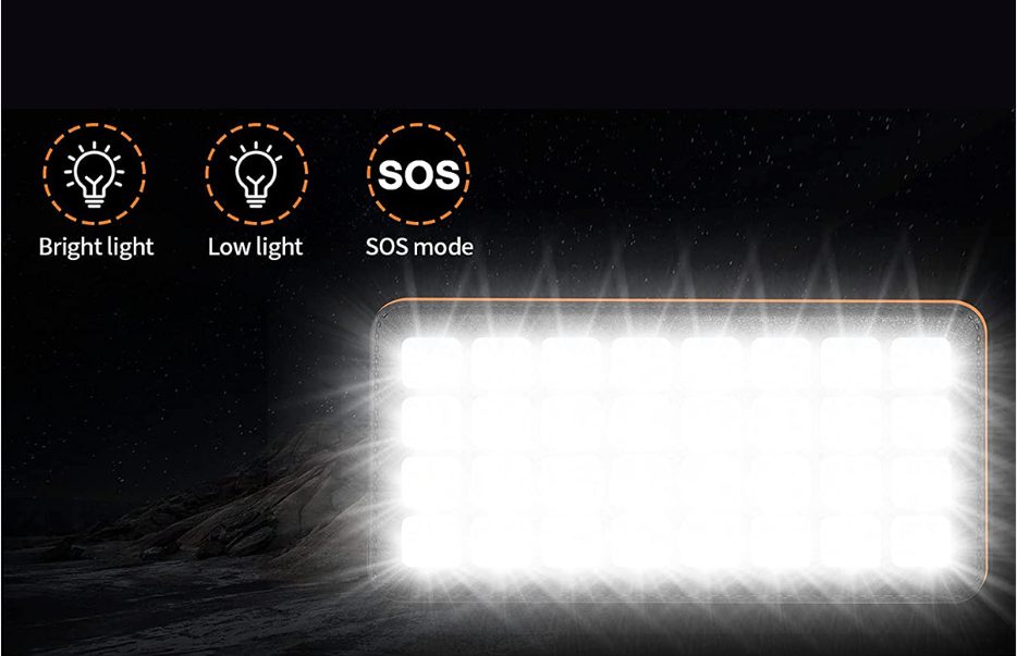50,000 mAh Solar Wireless Charging Bank With Flashlight 4