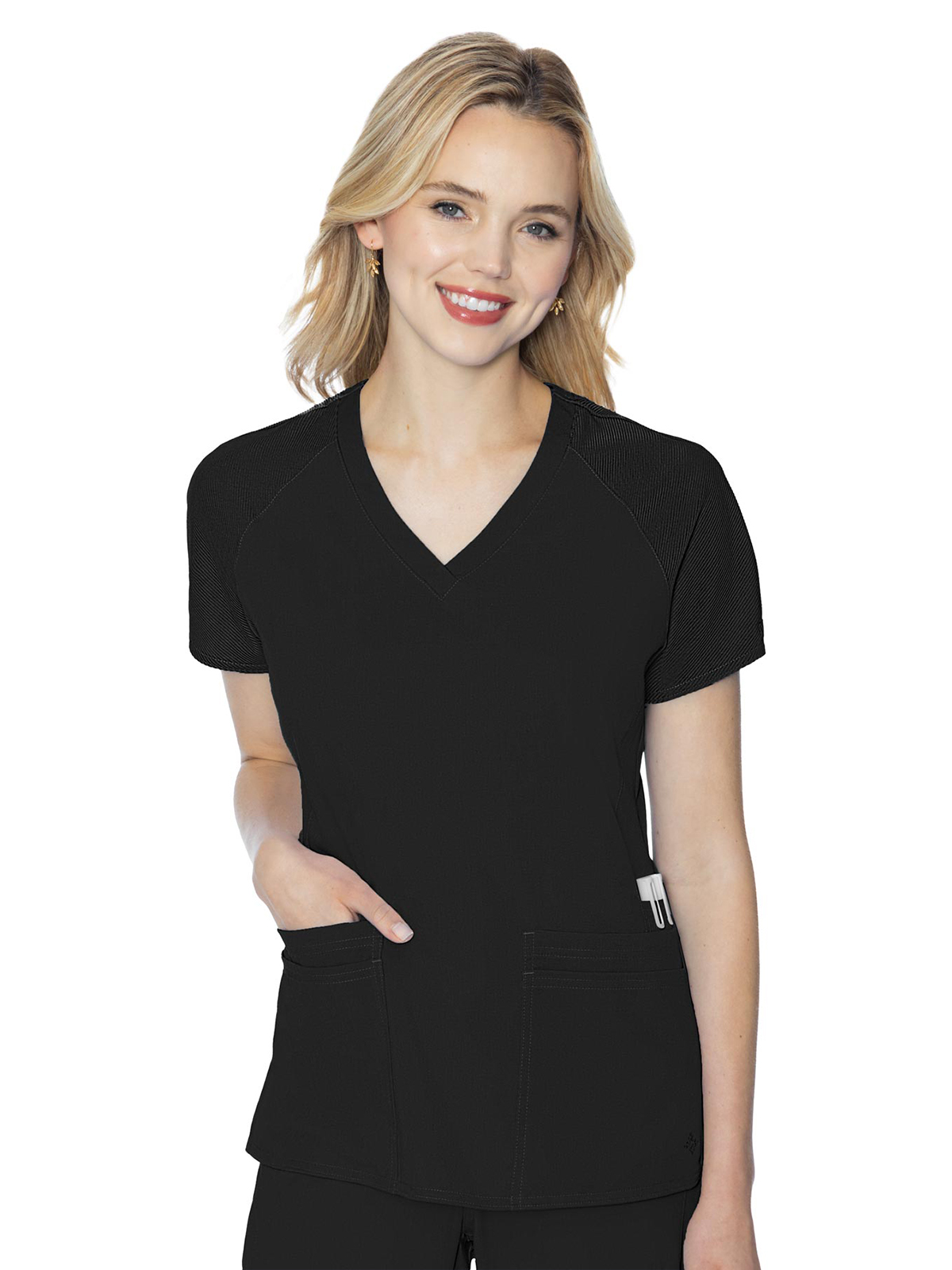 Med Couture - MC Touch - Women's 6-Pocket Raglan Sleeve Top 2