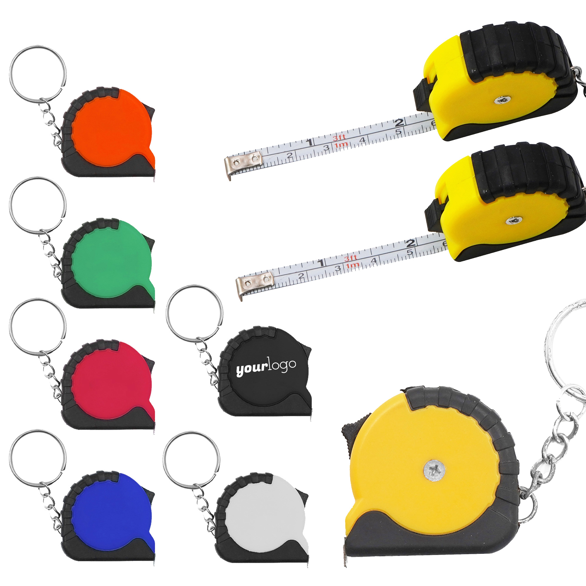 ABS Mini Tape Measure Keychain 2