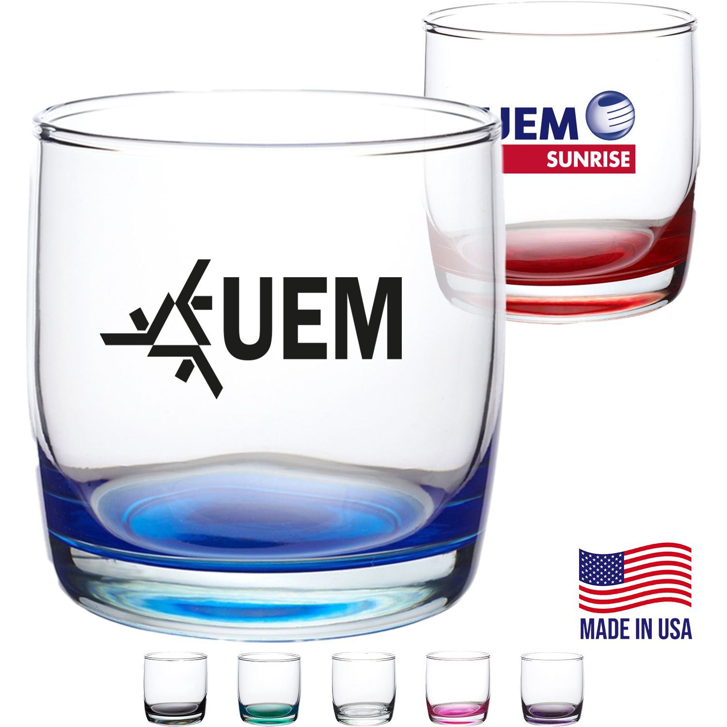 10 oz. USA Made Monterrey Glasses Coffee Mugs w/ Custom logo 1