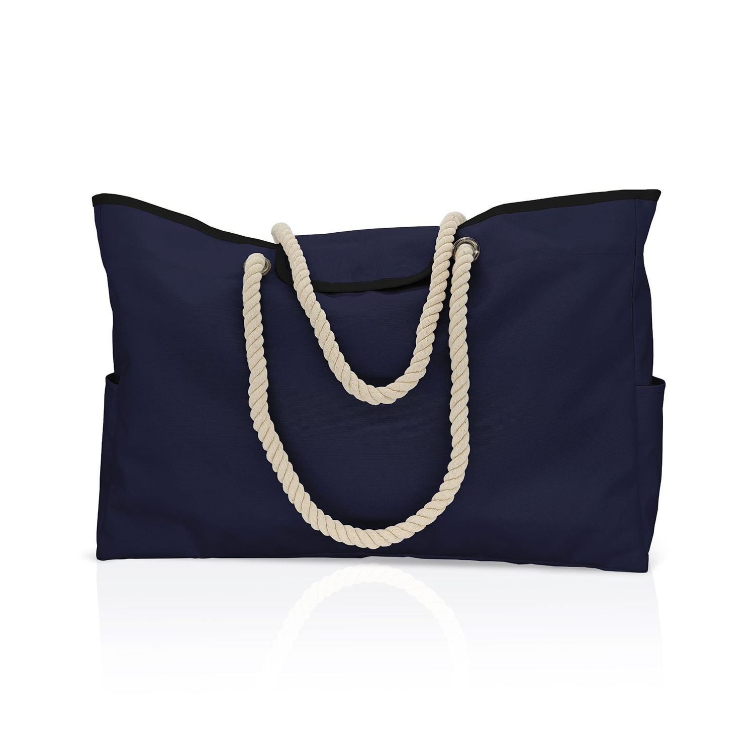Canvas Beach Shoulder Tote Bag, custom tote bag with logo imprint 3