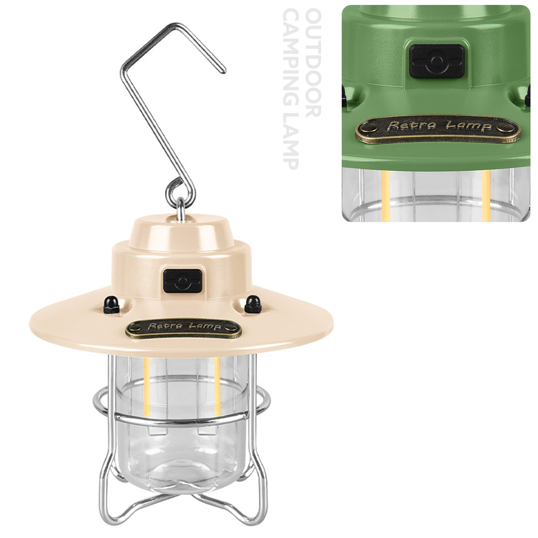 Portable Camping Emergency LED Lantern with USB Charging 4