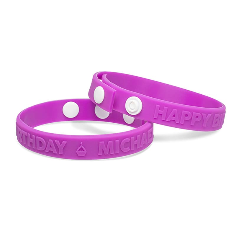 Embossed Silicone Adjustable Wristbands 51