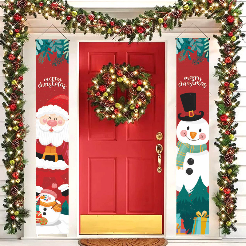 Christmas Couplet Porch Banner Decoration 2