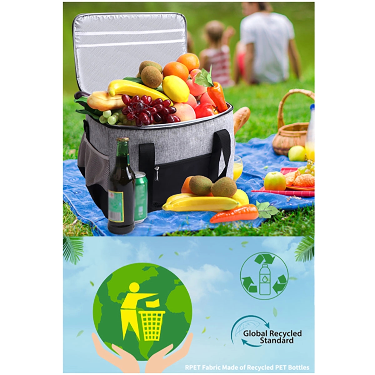 Portable Insulated Cooler Bag With Straps 3