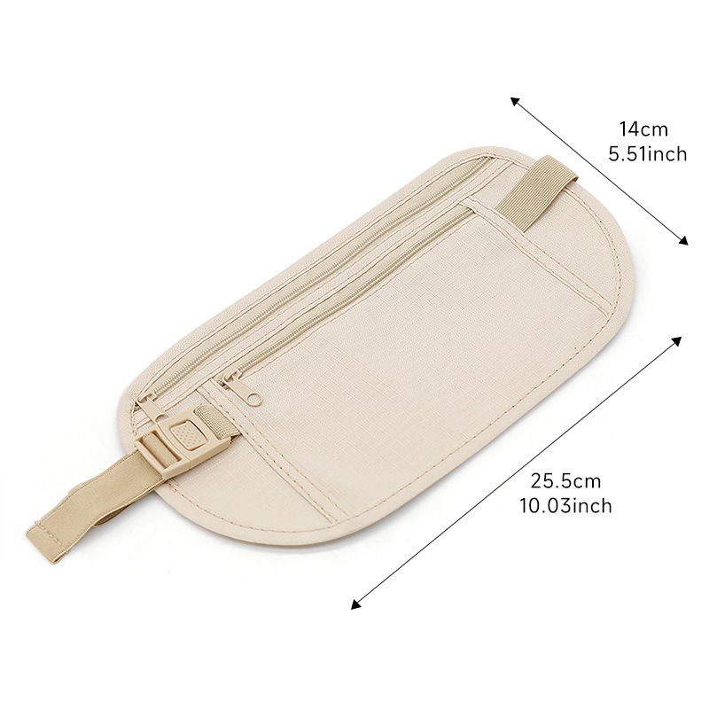 Elastic Money Belt Slim Fanny Pack for Travel Running 5