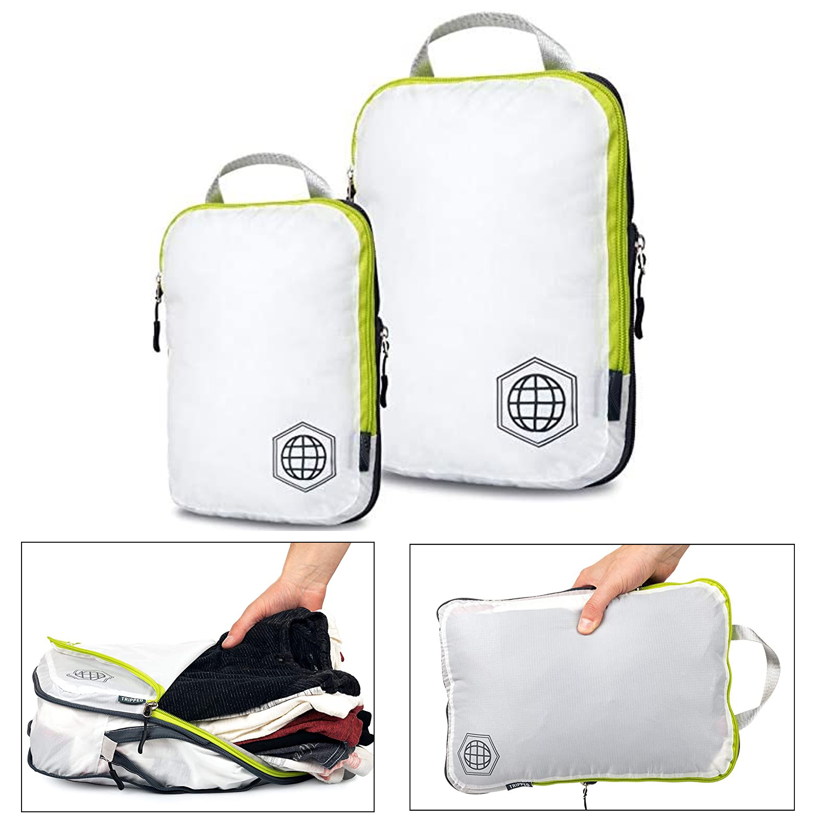 2 Set Compression Packing Cubes for Travel