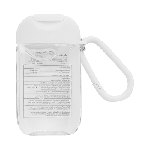 1 oz Hand Sanitizer Gel and Carabiner