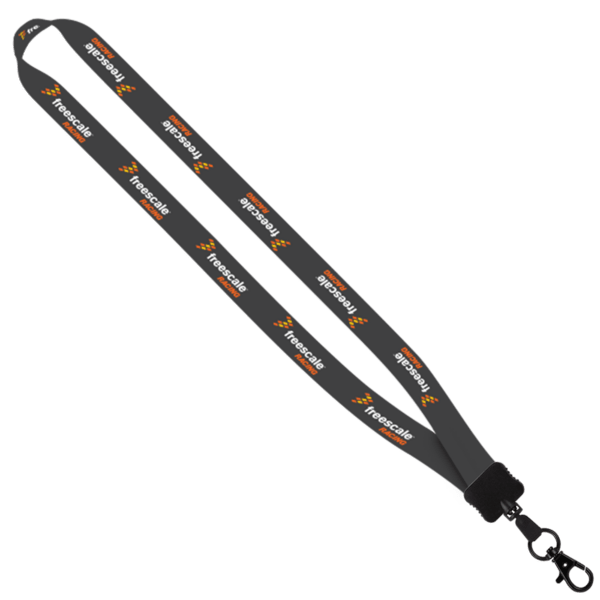 3/4" Dye-Sublimated Stretchy Elastic Lanyard with Plastic Clamshell and Plastic O-Ring 2