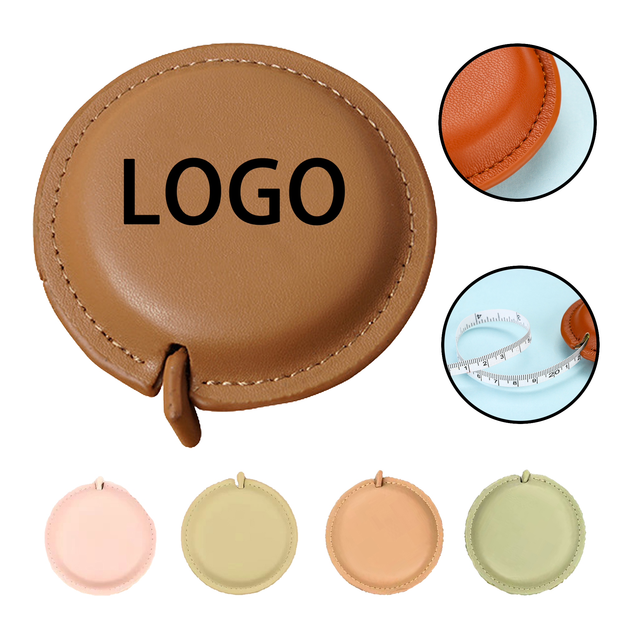 Scratch-Resistant Leather-Wrapped Portable Tape Measure 2