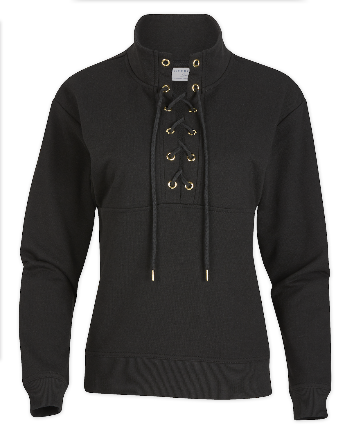 BOXERCRAFT WOMEN'S LS LACE UP PULLOVER 1