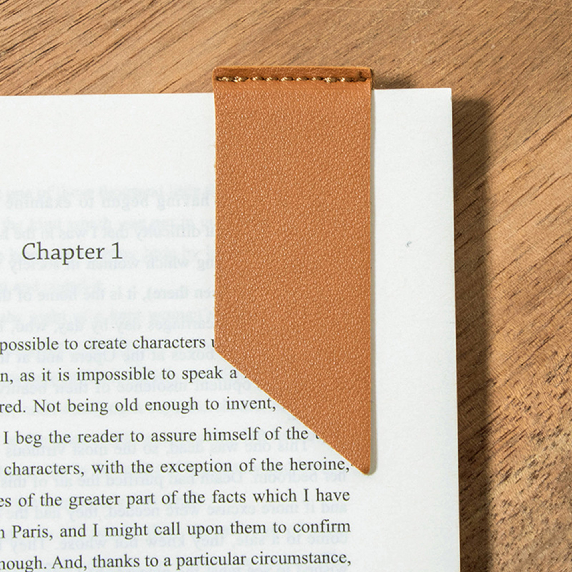 PU Leather Bookmark Page Marker 4