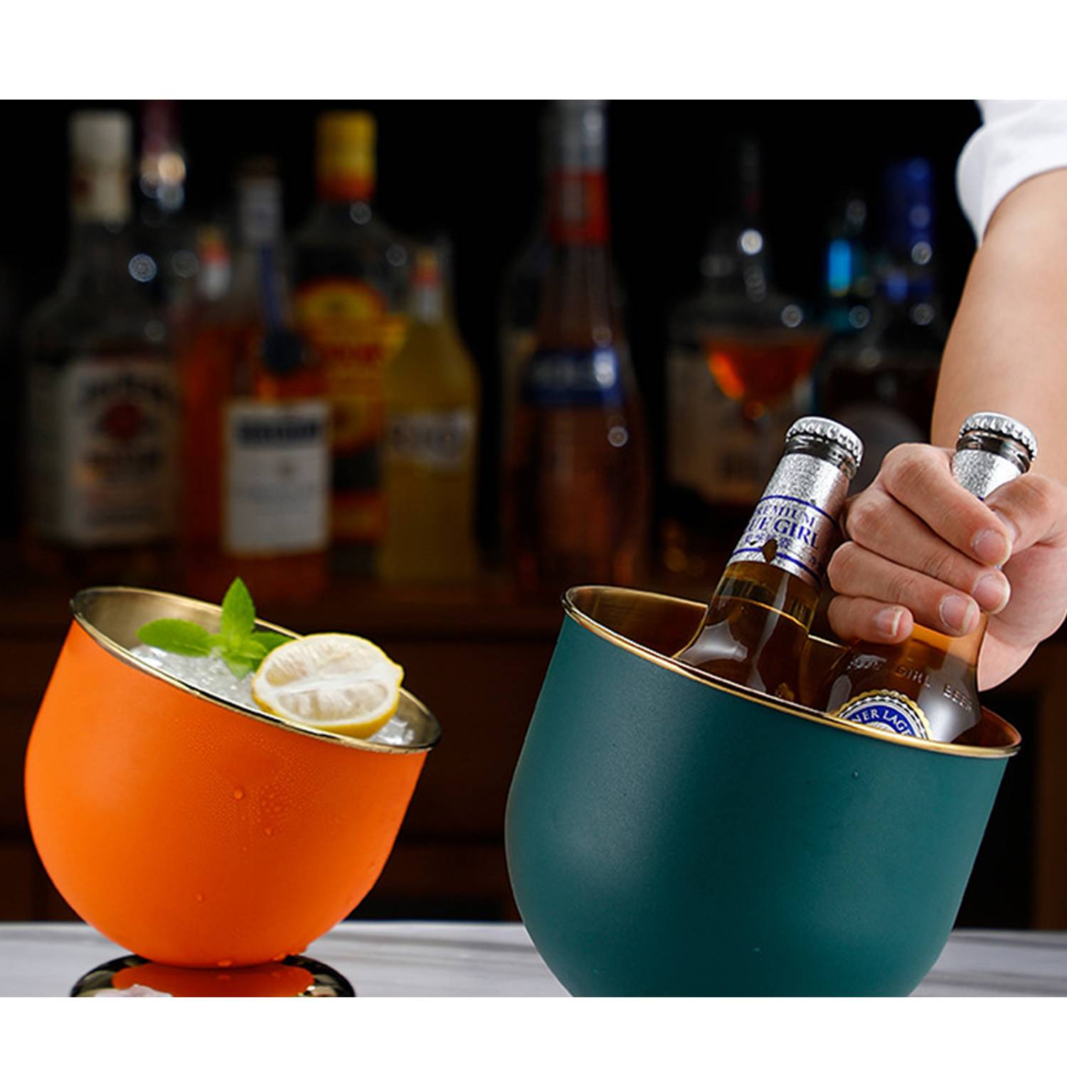 Stainless Steel Ice Bucket 5
