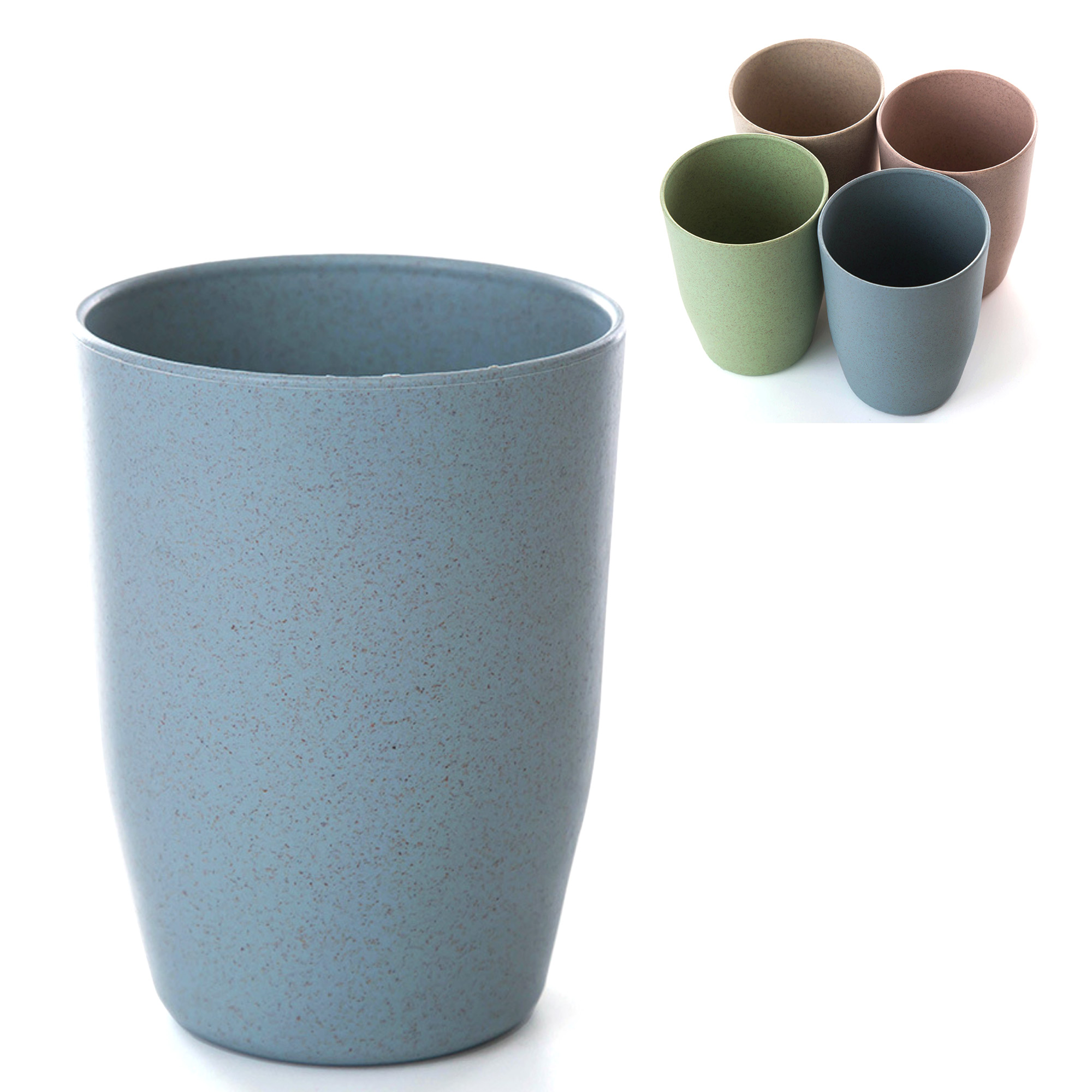 12OZ Wheat Straw Cup Plastic Mouthwash Cup 1