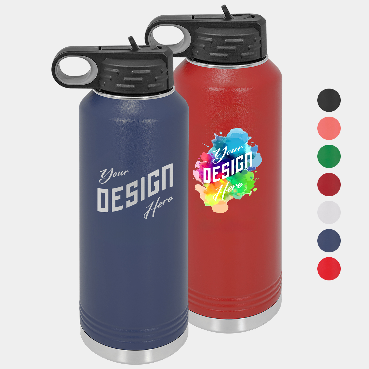 40 oz Polar Camel® Stainless Steel Insulated Water Bottle, custom water bottle with logo imprint 2