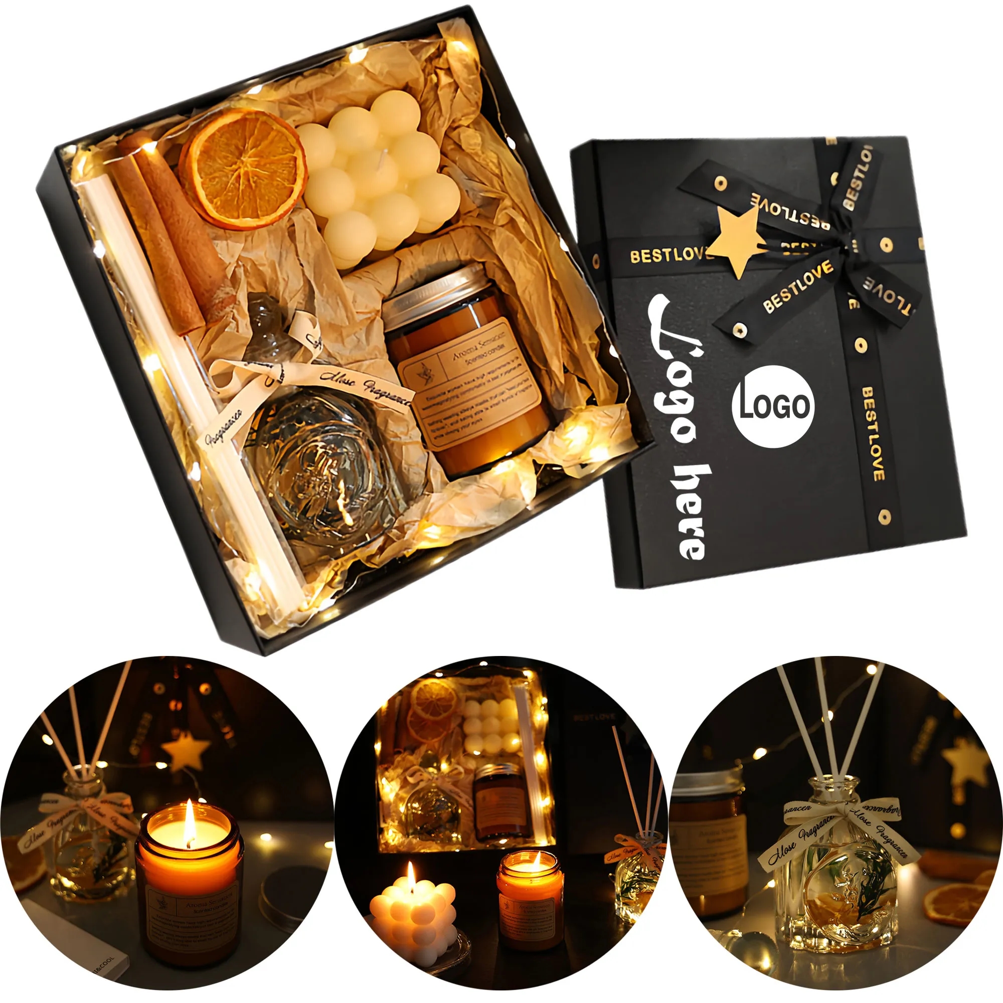 Romantic Valentine Scented Candle Gift Set 1