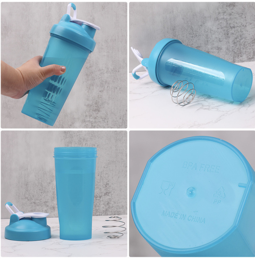 Popular Small Glitter Glitter Plastic Classic Sublimation Outdoor Sports Bubble Tea Shaker Cup With 7