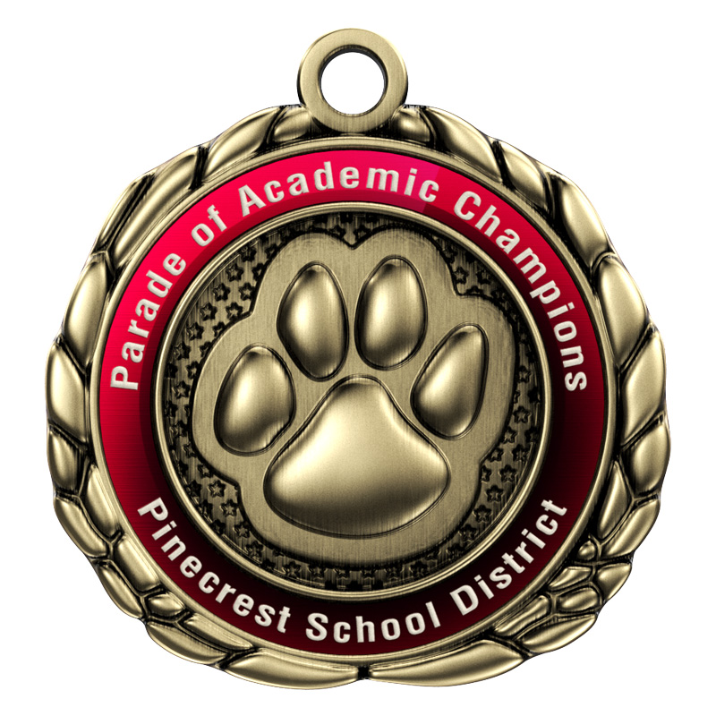 Express Vibraprint™ Paw Quali-Craft Medallion (2-1/2") 4