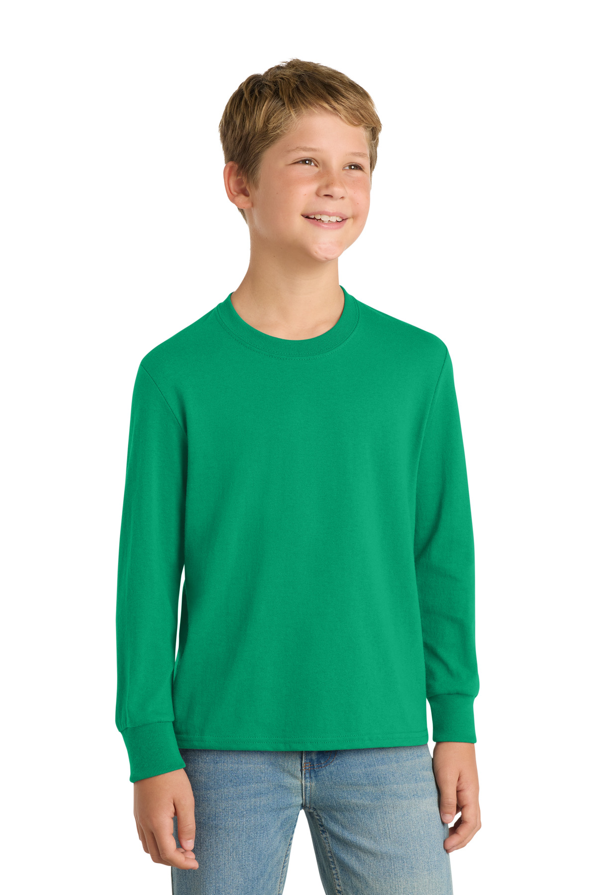 Port & Co Youth Long Sleeve Core Cotton Tee. PC54YLS 174