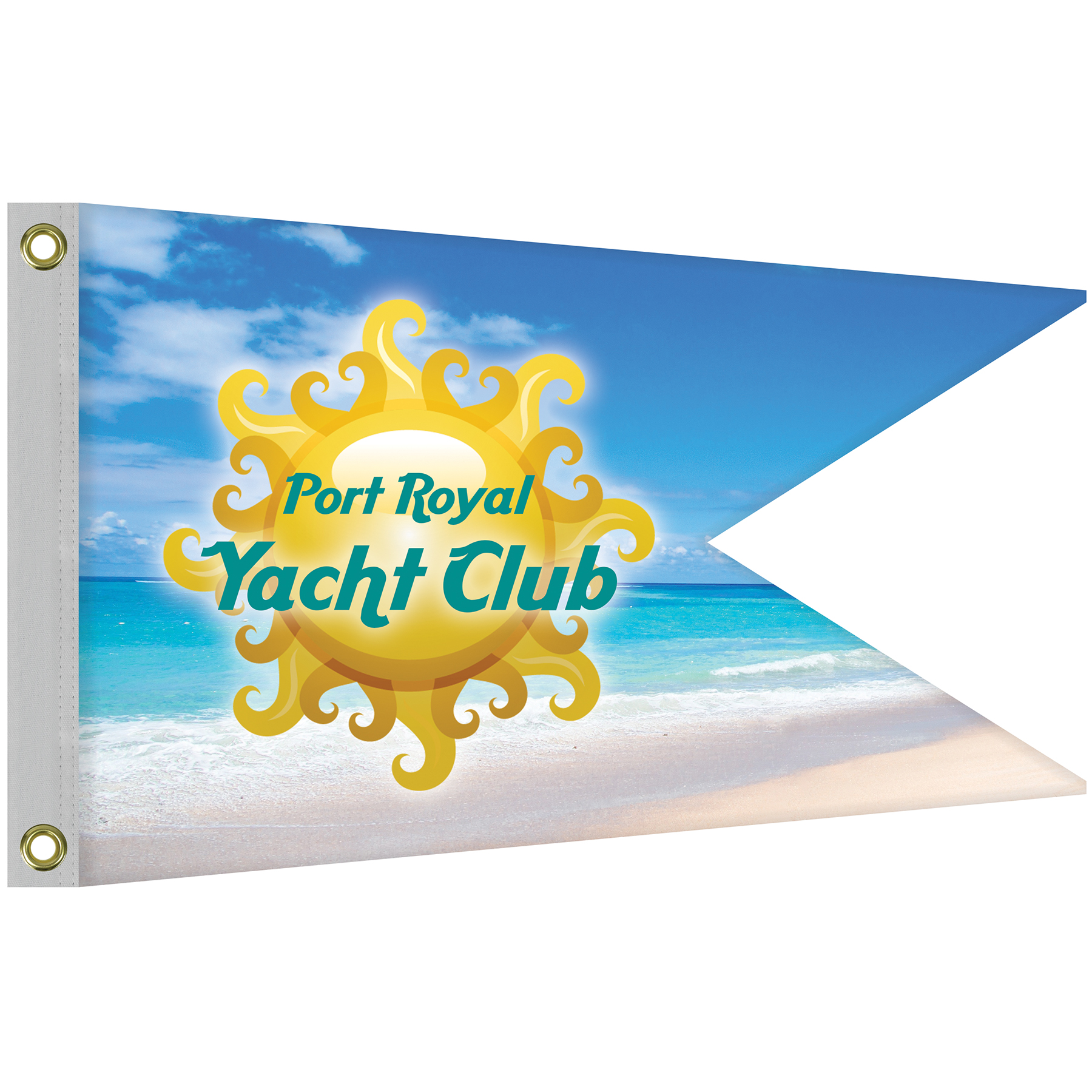 Single Reverse Knitted Polyester Swallowtail Boat Flag (24"x36") 6