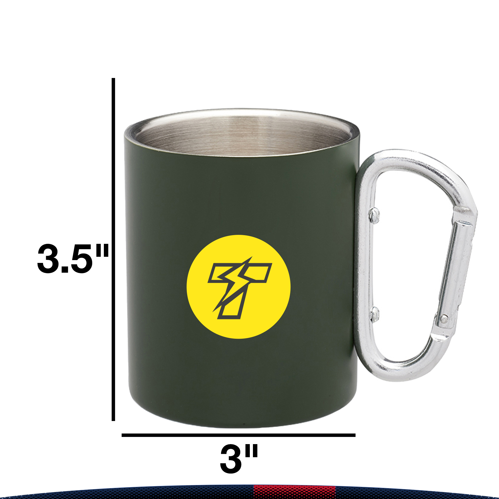 10 oz. Stainless Steel Mugs with Handles 7
