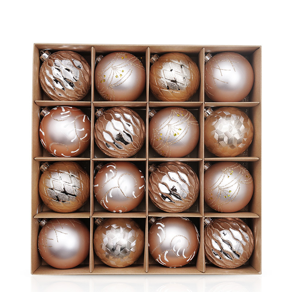 Christmas Tree 16pcs 8cm Colored Balls 2