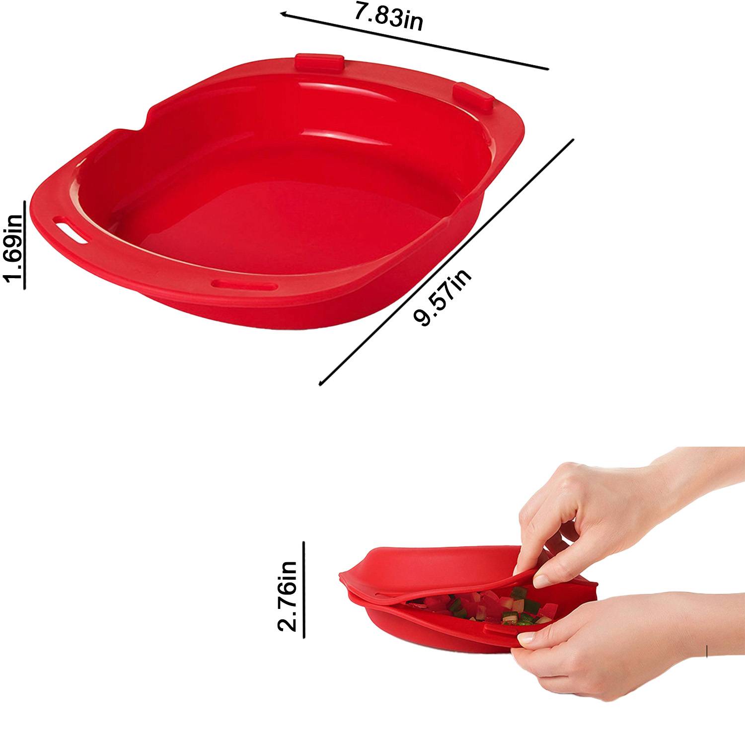 Silicone omelet baking tray Microwavable egg roll Maker 1