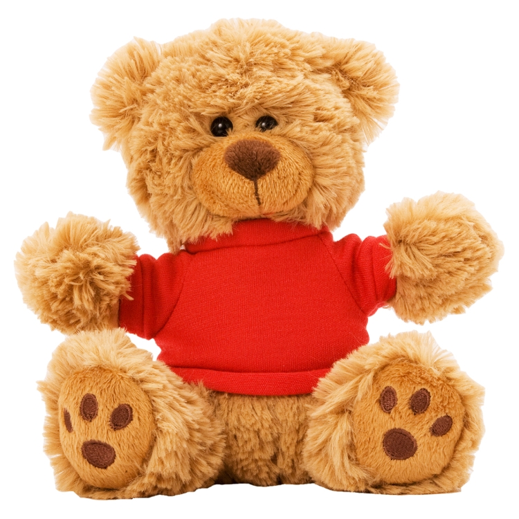 Ted T. Bear" 6" Plush Teddy Bear With Choice of T-Shirt Color 52