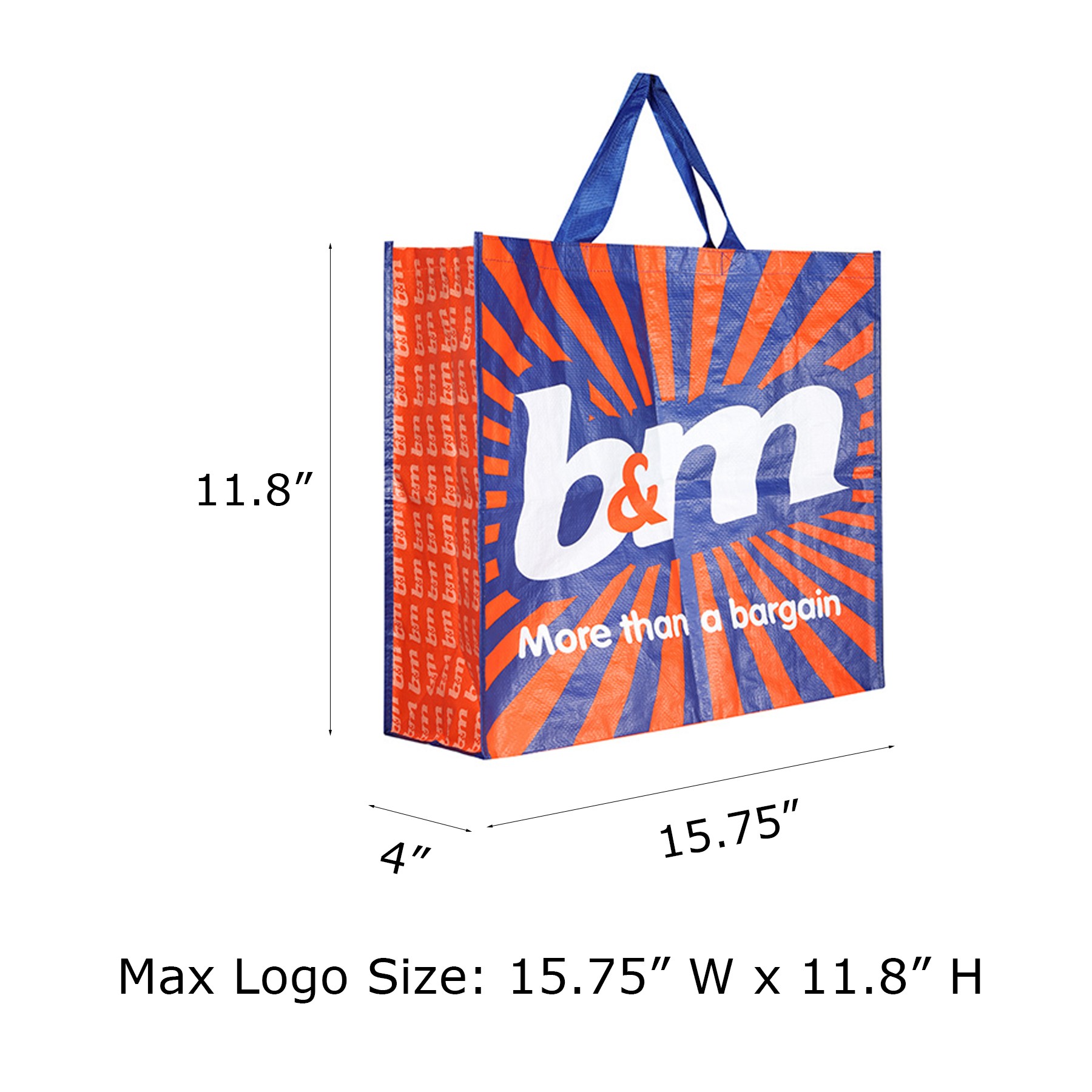 Custom Full Color Large Non-Woven Laminated Tote Bag 2