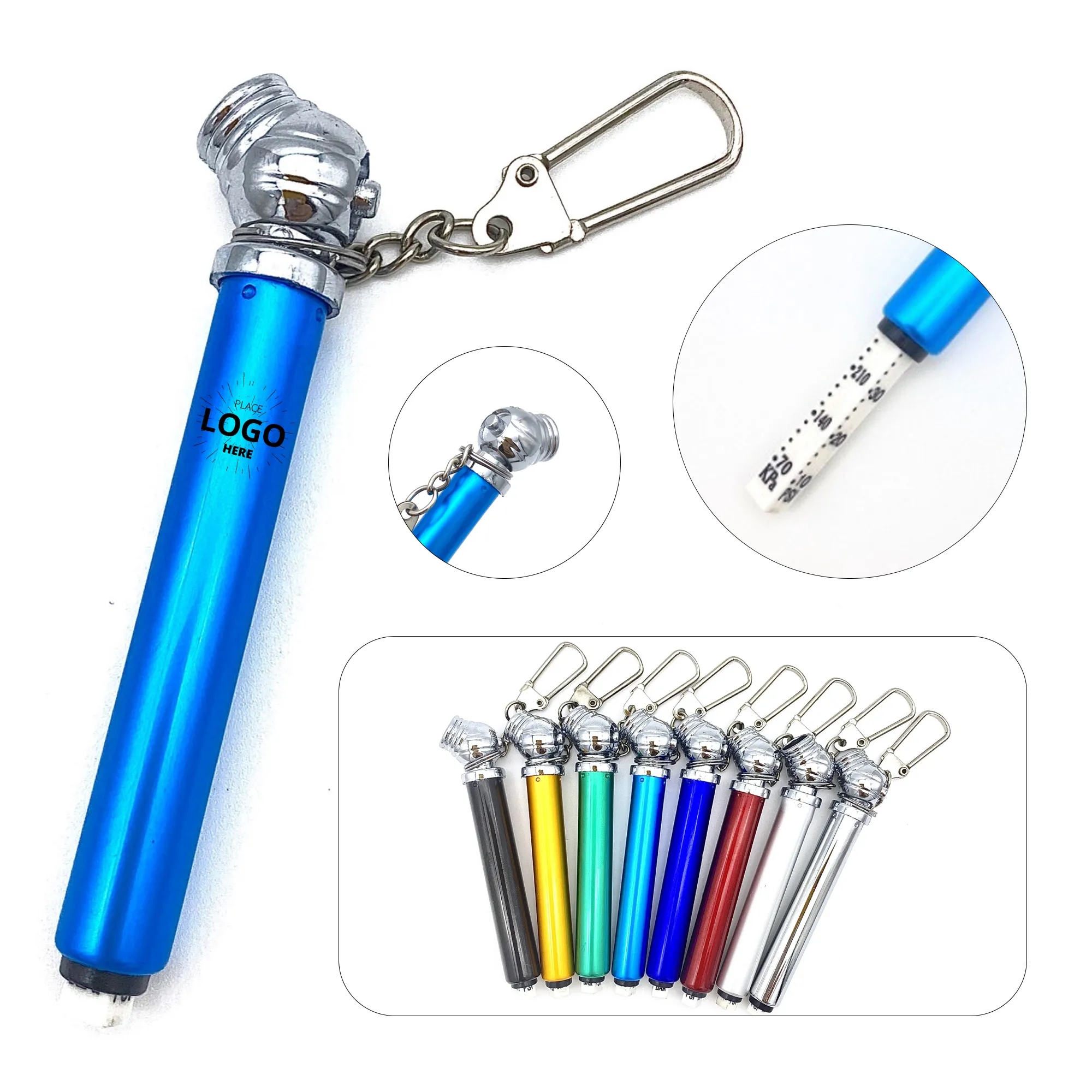 Metal Tire Pressure Gauge Keychain 3