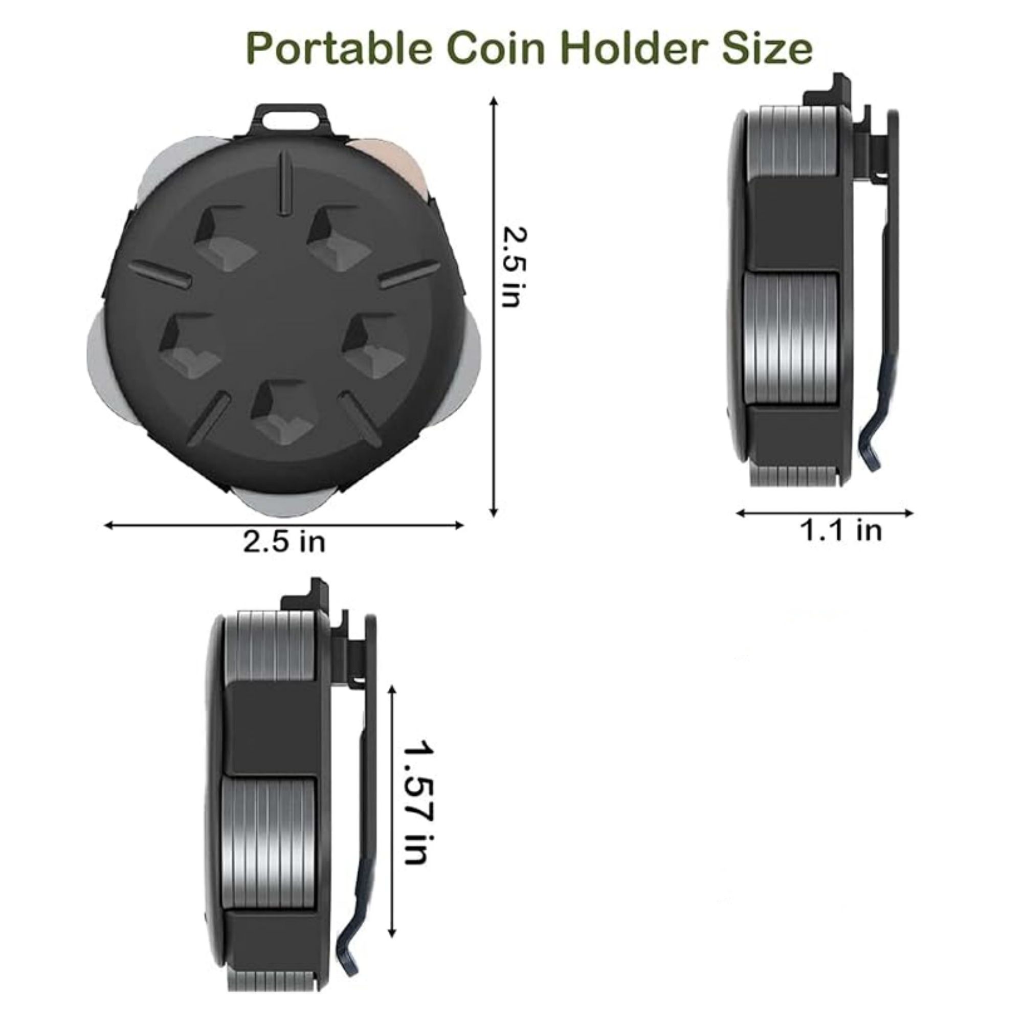 Portable Coin Case With Clip 2