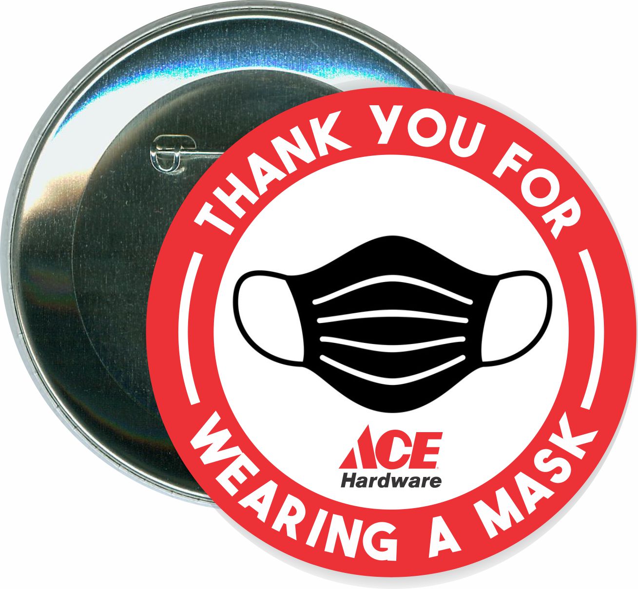 Thank You for Wearing a Mask, COVID-19, Coronavirus Button