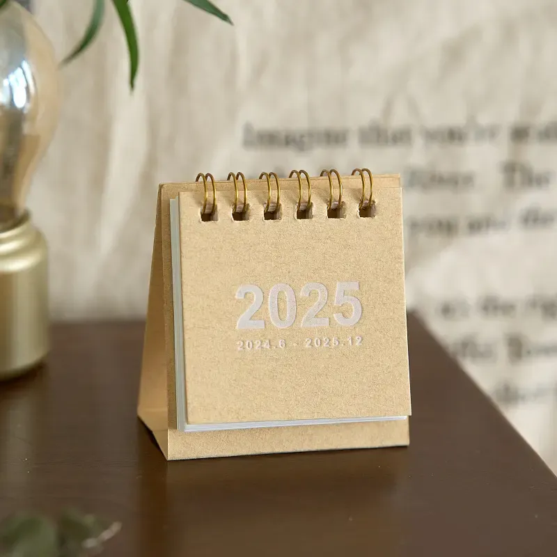 Kraft Paper Mini Desk Calendar 6