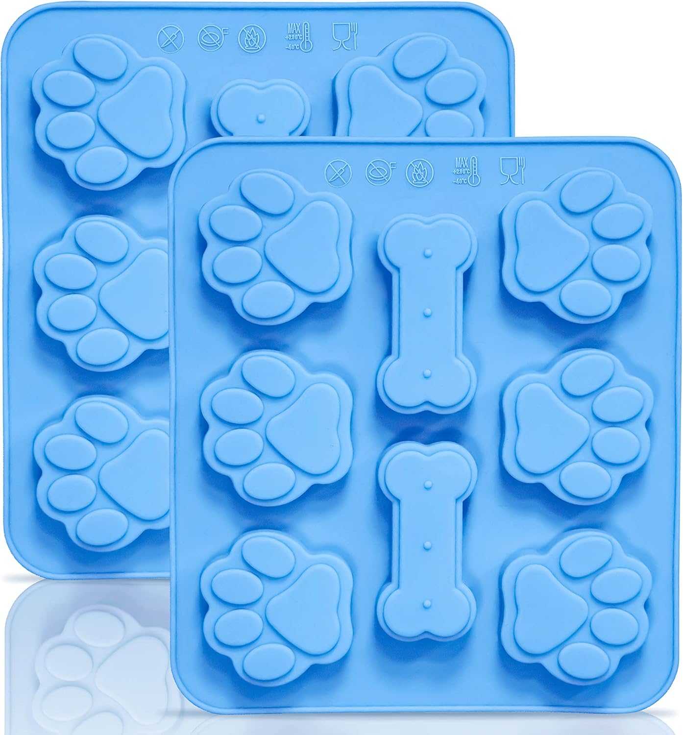 Silicone Molds with Puppy Dog Paw and Bone 4