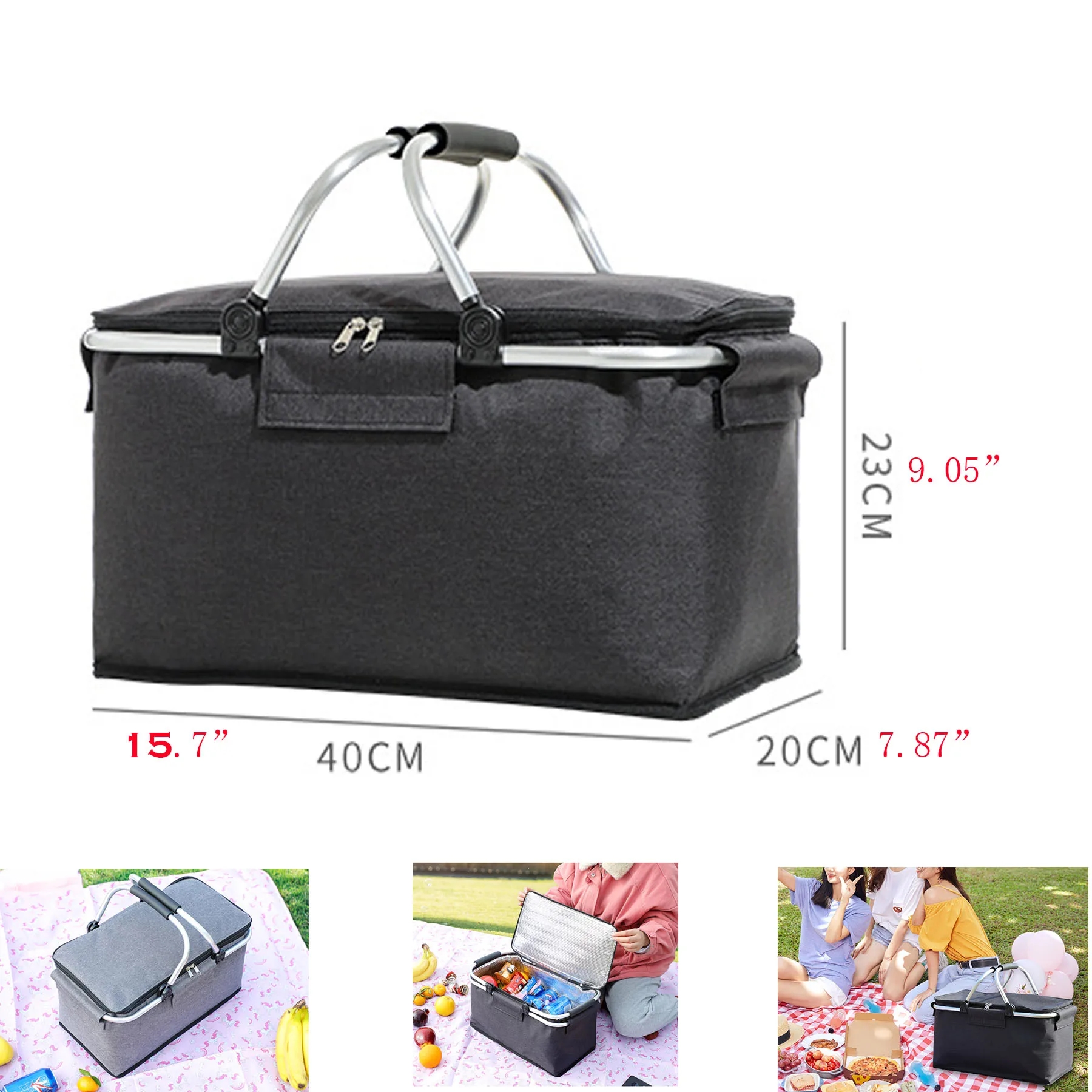Insulated Cooler Basket Portable 2