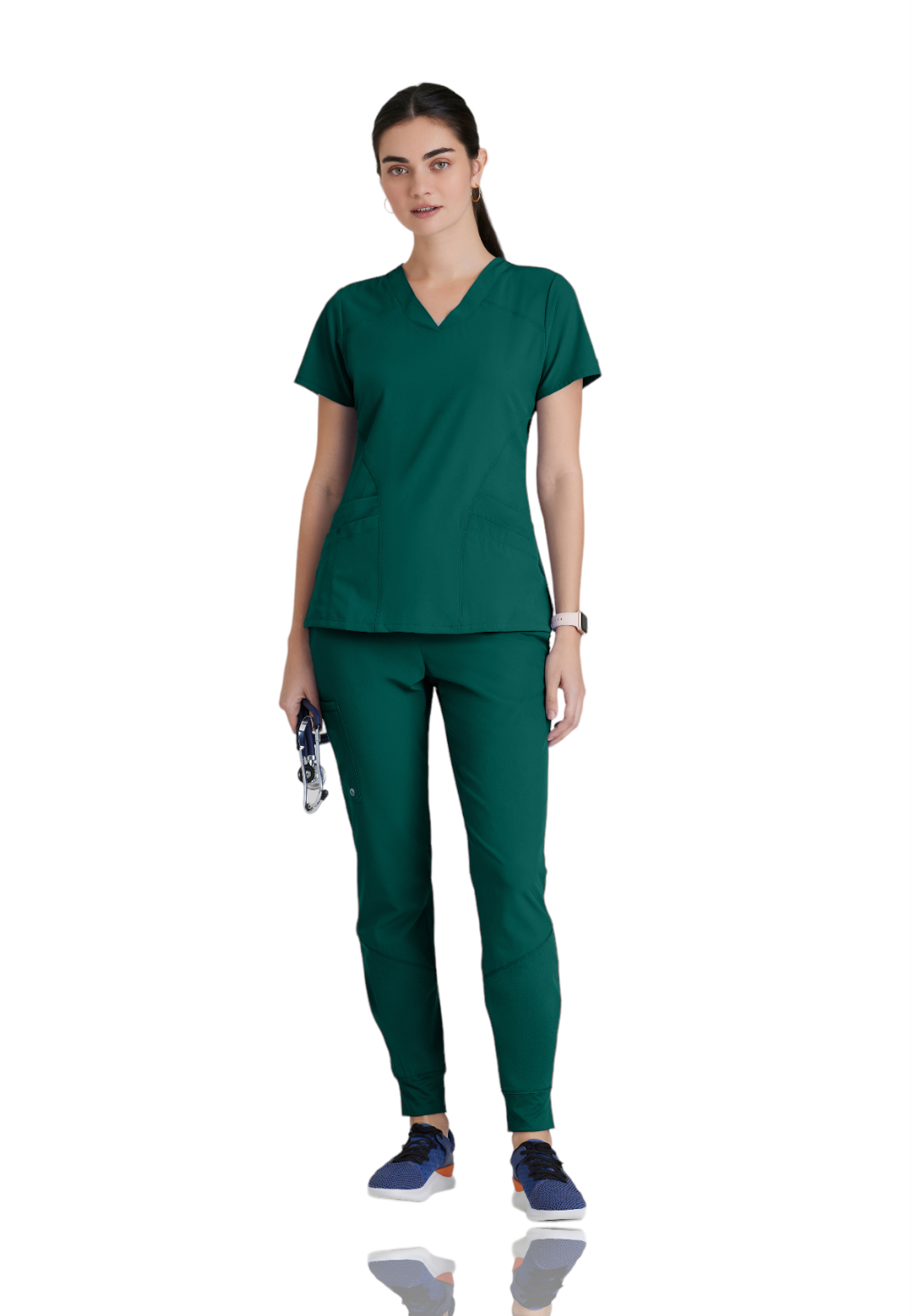 Barco One - Women's Five-Pocket V-Neck Pulse Scrub Top 7
