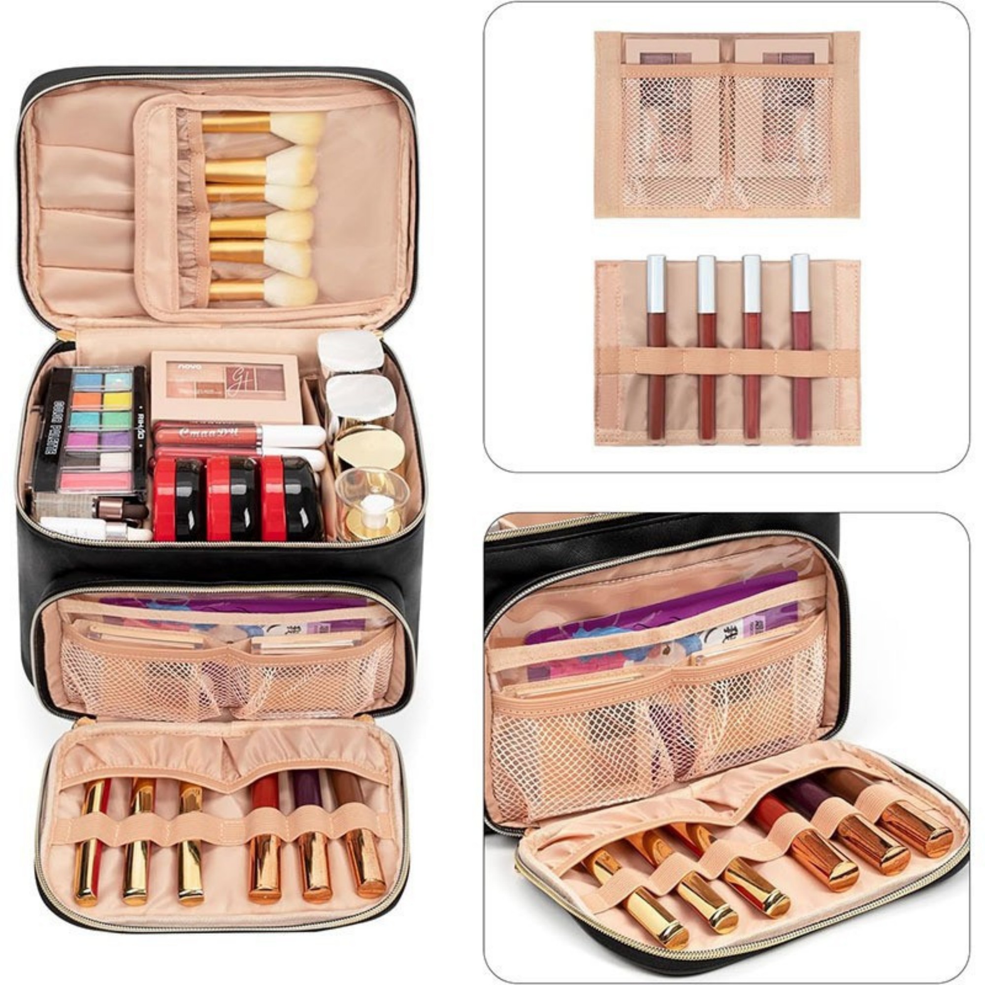 Compact Travel Makeup Organizer Bag 2