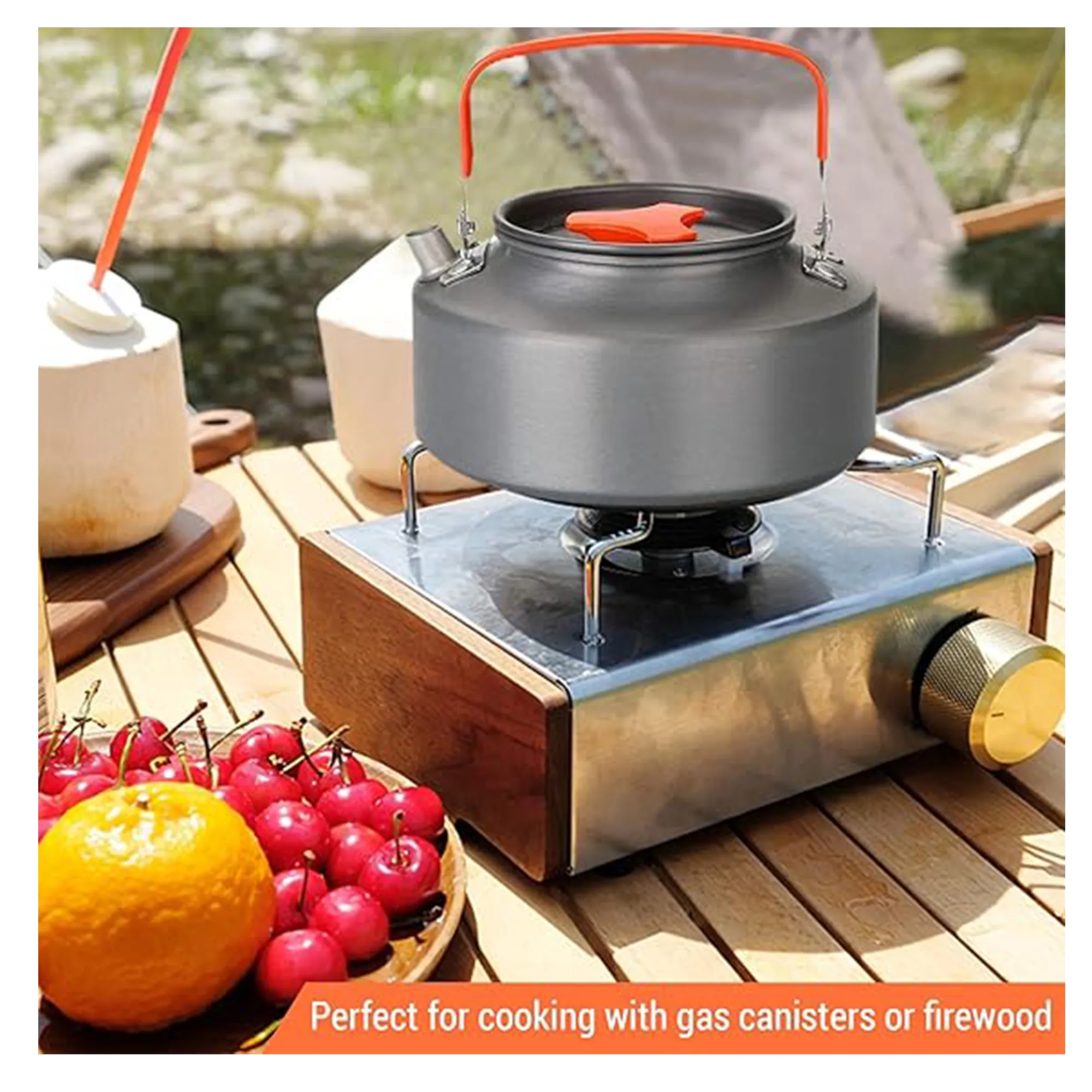 15pcs Camping Cookware Mess Kit 1