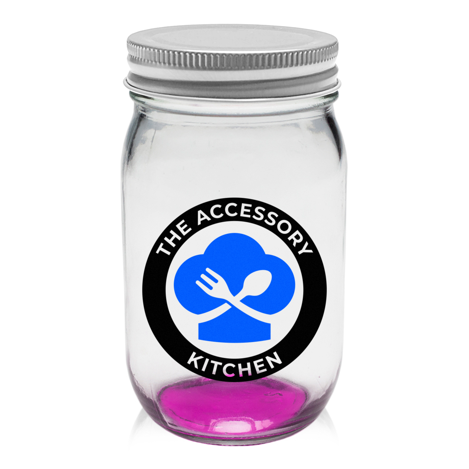 16 oz. Mason Jar Storage Container (2 Color Imprint) 4