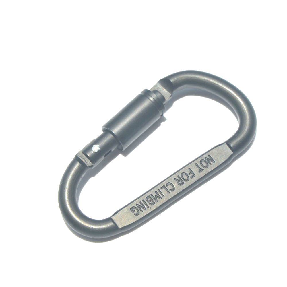 #8 D-shaped 22g high quality frosted carabiner backpack hook 7