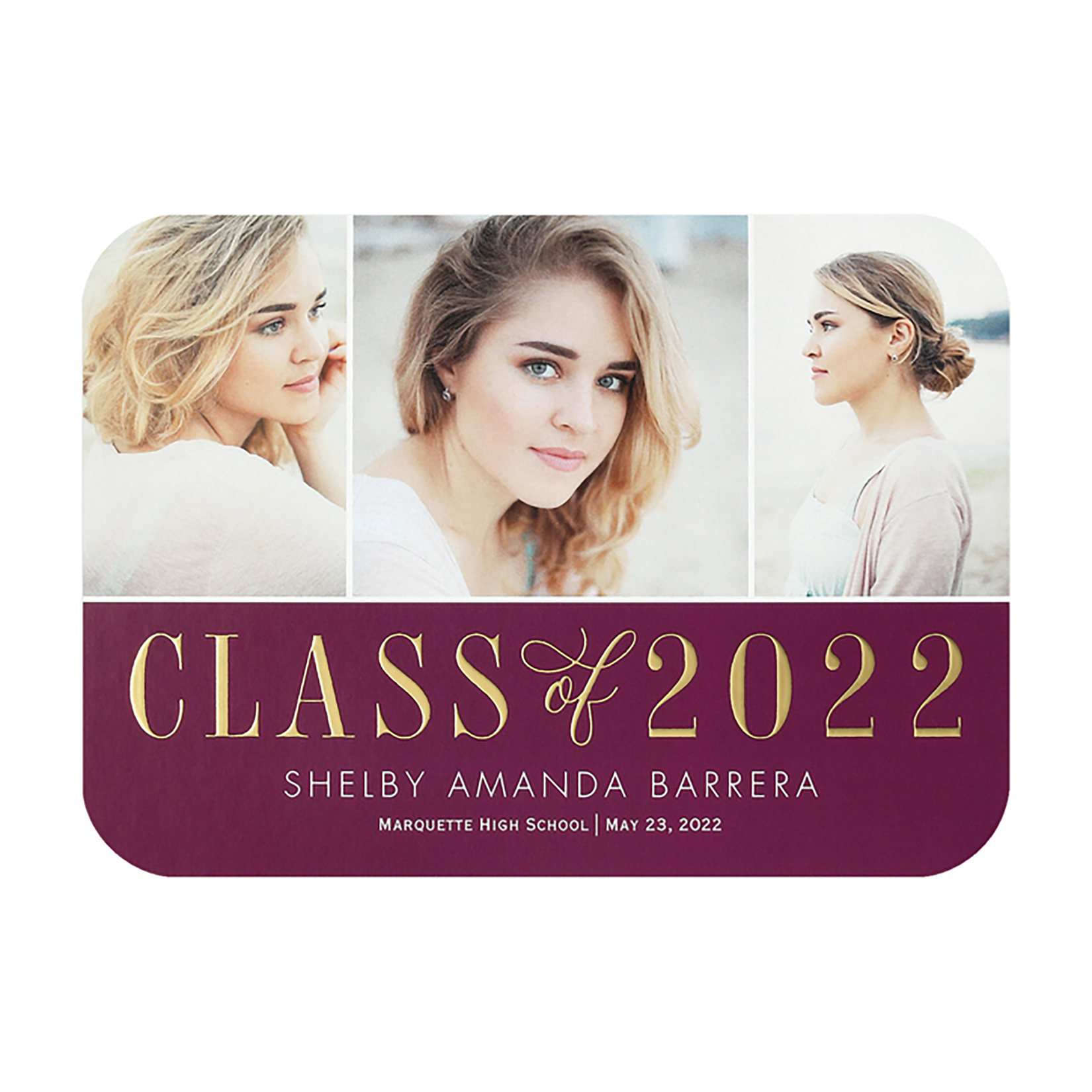 Graduation Snapshot Announcement Invitation 3